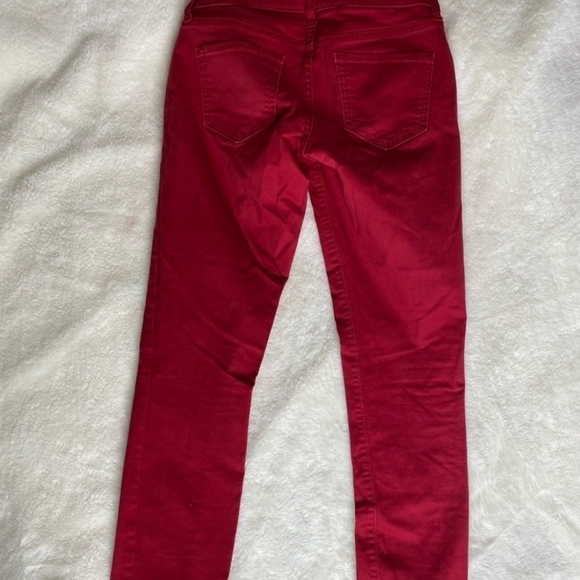 Old Navy Rock Star Red Skinny Jeans Women's Size 4 Colored Pop of Color Classic - Picture 6 of 15